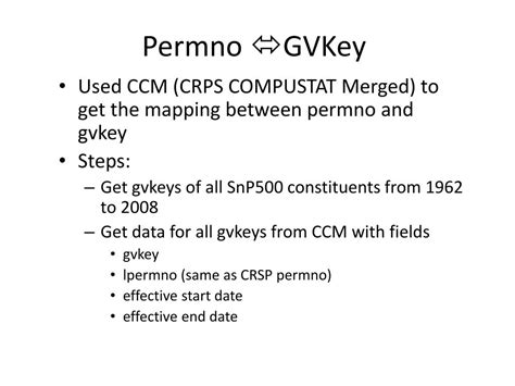 difference between gvkey and permno.